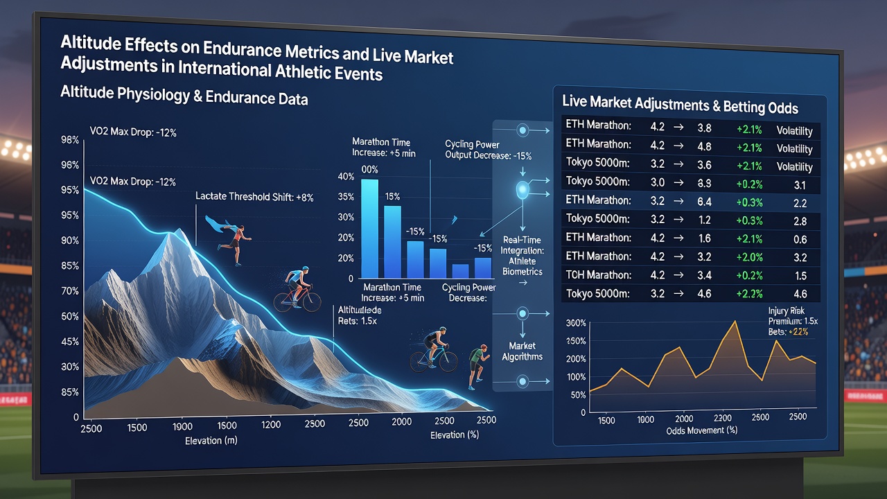 Live sports data analysts monitoring endurance event metrics on multiple screens during an international competition