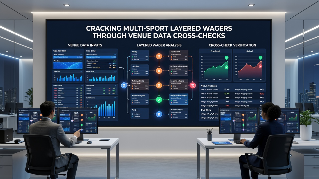 Close-up of analytical software displaying cross-referenced venue statistics for tennis and horse racing events