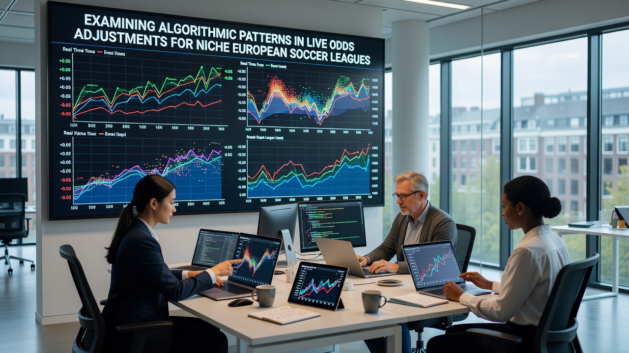Algorithmic odds movement chart during a niche league match