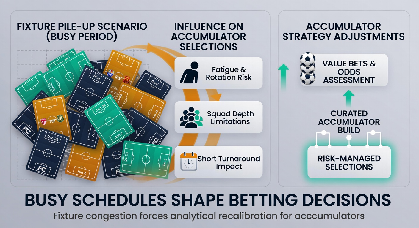 Data charts and graphs illustrating football fixture congestion impacts on match statistics