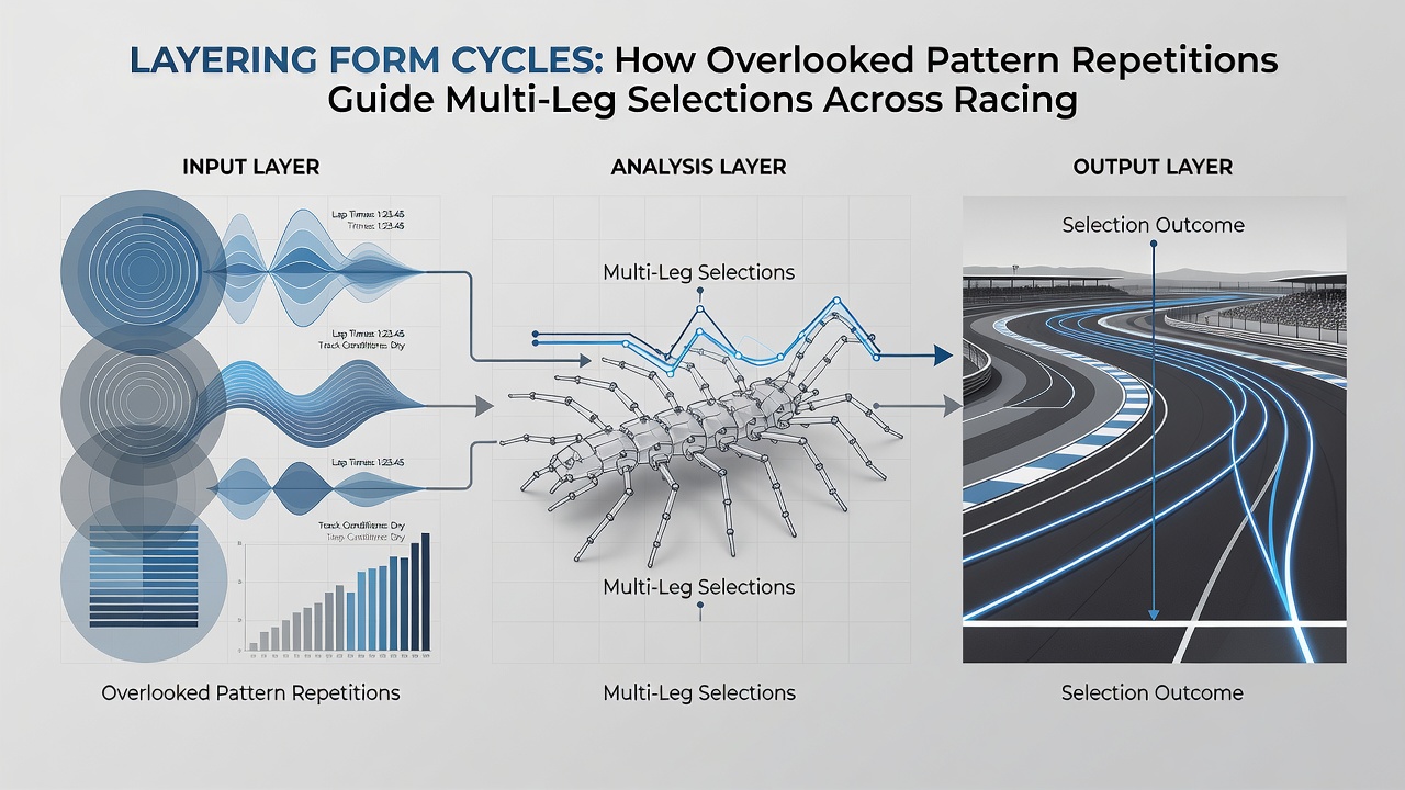 Diagram illustrating overlapping form cycles between racing events and tennis tournaments