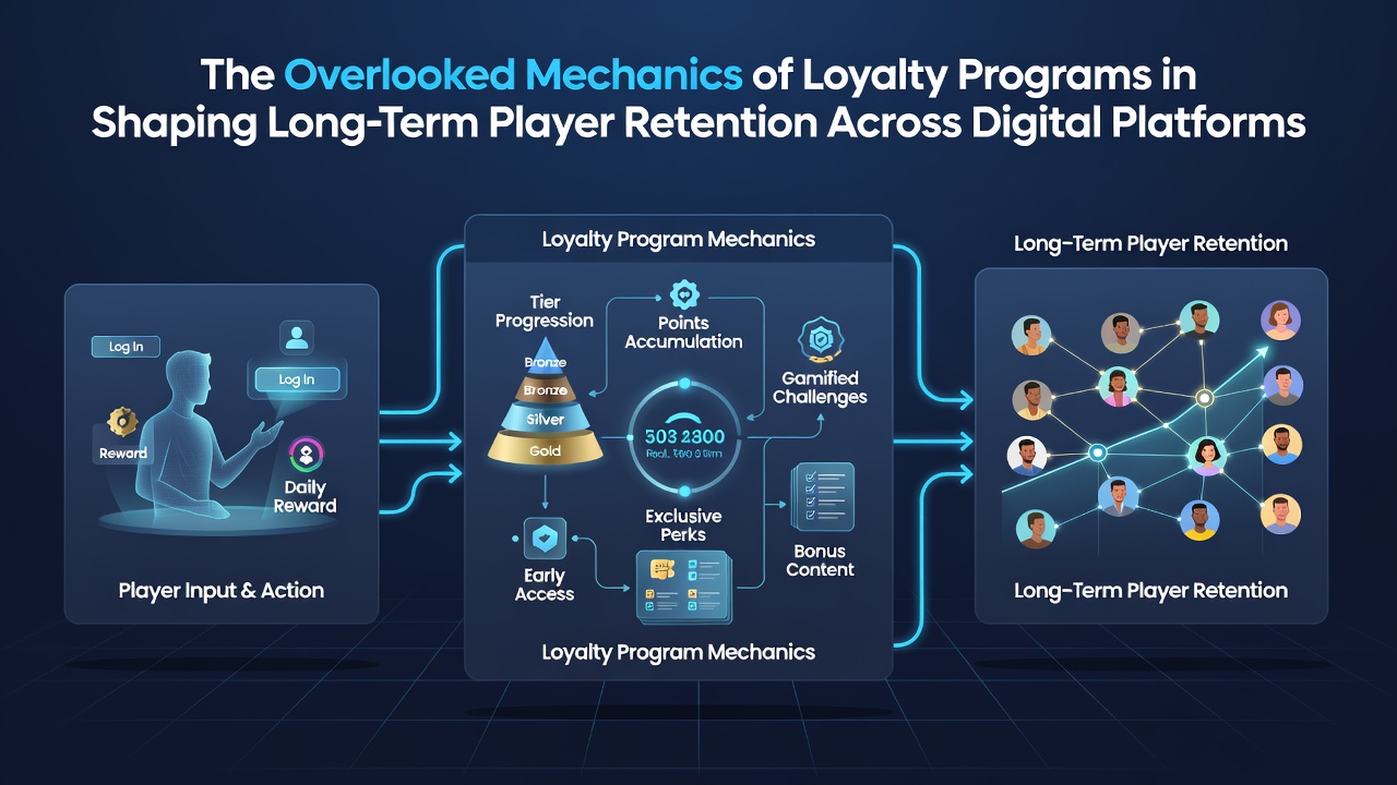 Analytics dashboard displaying retention curves and loyalty program impact metrics over quarterly periods